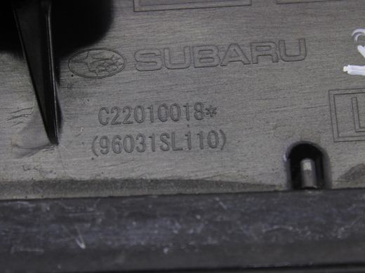 Накладка кришки багажника верхня ліва зовнішня SUBARU FORESTER SL 2024- (під спойлер) 96031SL110, 96031SL110, B