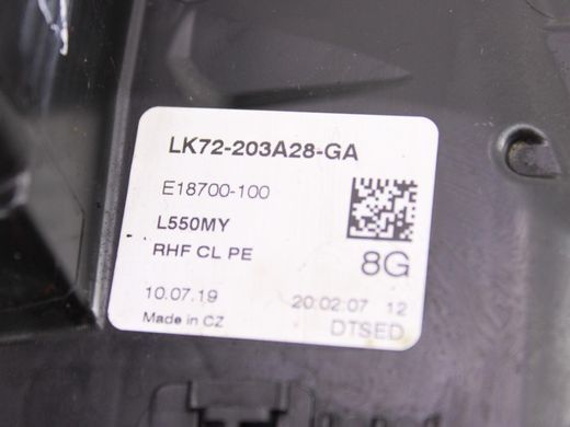 Замок дверей передній правий LAND ROVER DISCOVERY SPORT L550 2019- (LR078708, 6+6 пінів) LK72203A28GA, LK72203A28GA, A