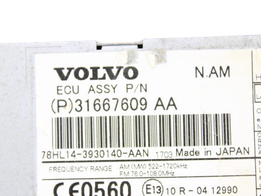 Автомагнітола VOLVO V60 Y20 2013-2018 31667609, 31667609, A