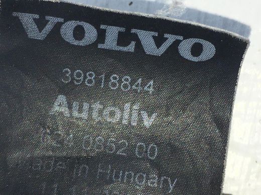 Ремінь безпеки передній правий VOLVO S60 Y20 2013-2018 39818844, 39818844, A