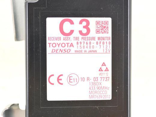Блок измерения давления в шинах TOYOTA VERSO WAR20 2012-2018 89760-0F010, 89760-0F010, A