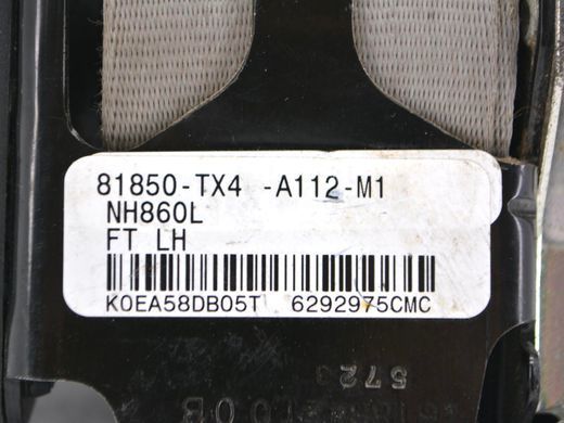 Ремень безопасности передний левый ACURA RDX 2012-2018 (04818-TX4-A10ZA) 81850-TX4-A112-M1, 81850-TX4-A112-M1, A