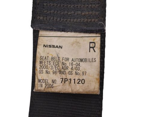 Ремень безопасности задний правый NISSAN PATHFINDER R51 2005-2014 (3 ряд) 89844EB300, 89844EB300, B