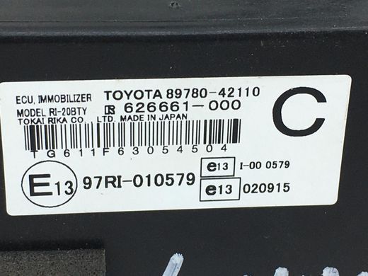 Блок управления TOYOTA RAV4 CA30W 2005-2010 (іммобілайзера) 89780-42110, 89780-42110, A