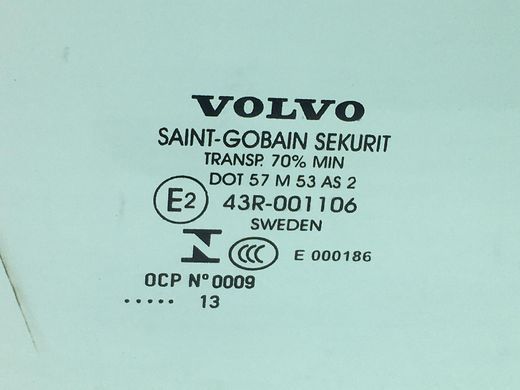 Стекло двери переднее правое VOLVO XC60 2008-2013 31386795, 31386795, A