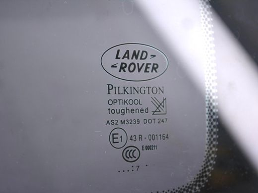 Скло дверей заднє ліве LAND ROVER RANGE ROVER SPORT L320 2005-2009 CVB000874, CVB000874, B