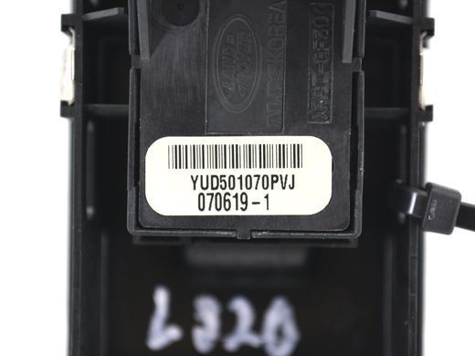 Кнопка включення мотора склопідіймача передня права LAND ROVER RANGE ROVER SPORT L320 2005-2009 YUD501070PVJ, YUD501070PVJ, A
