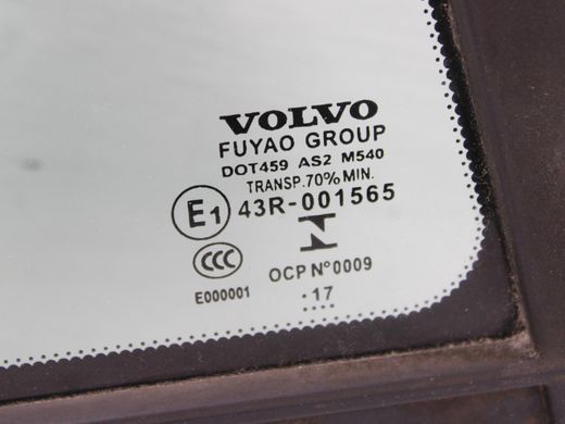 Стекло двери заднее правое VOLVO V60 Y20 2013-2018 31385451, 31385451, A