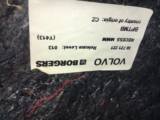 Накладка пола багажника VOLVO XC60 2008-2013 (31305632) 30721221, 30721221, A