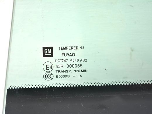 Скло дверей заднє ліве OPEL INSIGNIA 2013-2017 13319255, 13319255, A