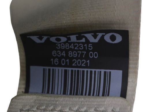 Ремінь безпеки задній лівий правий VOLVO XC60 2017- (39842315) 39838361, 39838361, A
