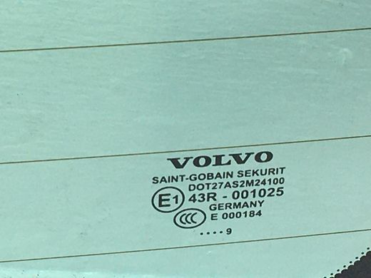 Стекло крышки багажника VOLVO XC60 2008-2013 31297071, 31297071, A