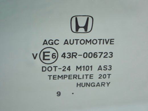 Стекло двери заднее левое HONDA CR-V 2010-2012 73450SWWE10, 73450SWWE10, A