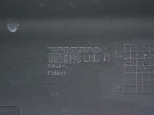 Накладка торпедо нижняя правая VOLVO S60 Y20 2013-2018 8630198, 8630198, B