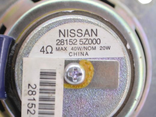 Динамік передній лівий правий NISSAN NAVARA D40 2010-2014 281525Z000, 281525Z000, A