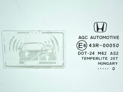 Скло дверей переднє ліве HONDA CR-V 2010-2012 73350SWYE00, 73350SWYE00, A