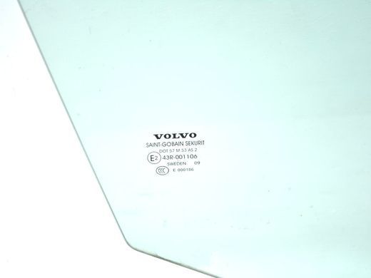 Скло дверей переднє праве VOLVO XC60 2008-2013 31386793, 31386793, A