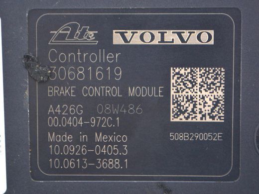 Блок ABS VOLVO XC60 2008-2013 30681619, 30681619, A