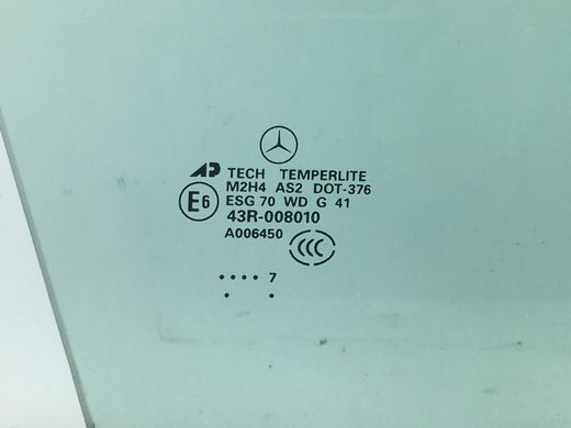 Скло дверей переднє праве MERCEDES ML 320 W164 2005-2008 A1647251010, A1647251010, A