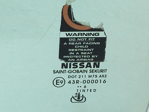 Стекло двери переднее левое NISSAN PATHFINDER R51 2005-2014 80301EB310, 80301EB310, B