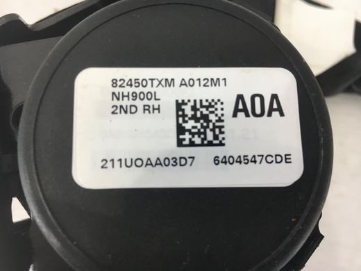 Ремень безопасности задний правый HONDA INSIGHT 2018-2022 (82450TXM A012M1) 04824-TXM-A00ZA, 04824-TXM-A00ZA, A