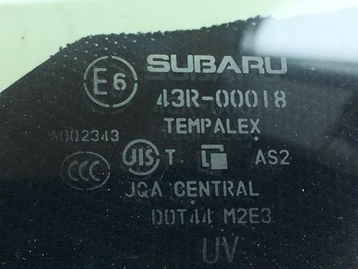 Скло дверей переднє праве SUBARU FORESTER S13 2014-2018 61012SG100, 61012SG100, A