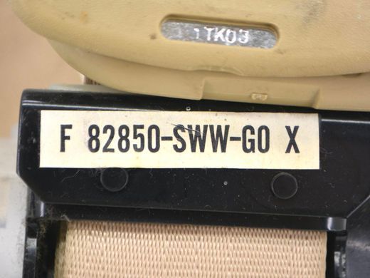 Ремінь безпеки задній лівий HONDA CR-V 2010-2012 82850SWWG02ZB, 82850SWWG02ZB, A