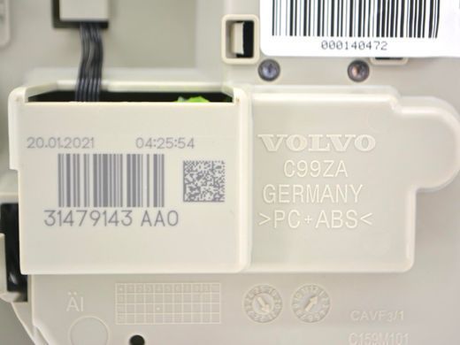 Плафон освітлення салону передній VOLVO XC60 2017- 31479143, 31479143, A