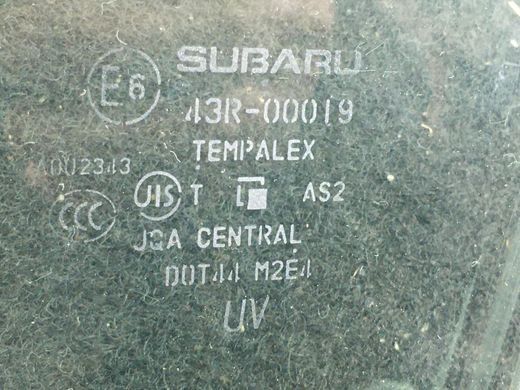 Стекло двери переднее правое SUBARU FORESTER S13 2014-2018 61011SG000, 61011SG000, A