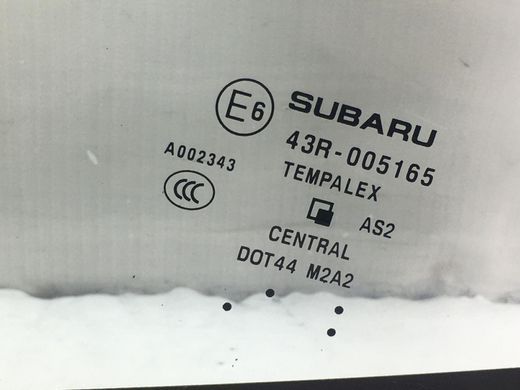 Скло в кузов заднє ліве SUBARU FORESTER S14 2018-2021 65209SJ010, 65209SJ010, A