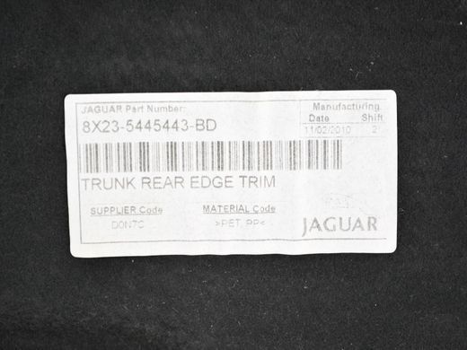 Обшивка багажника JAGUAR XF X250 2008-2011 (C2Z6353) 8X235445443BD, 8X235445443BD, A