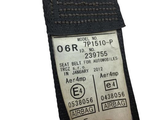 Ремінь безпеки передній правий TOYOTA AVENSIS T27 2012-2015 73210-05080-C3, 73210-05080-C3, A