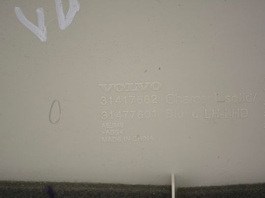 Накладка торпедо передня ліва VOLVO XC60 2017- 31477601, 31477601, B