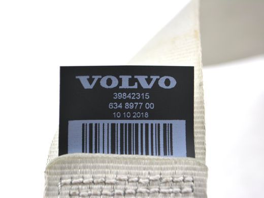 Ремінь безпеки задній лівий правий VOLVO XC60 2017- 39838361, 39838361, A