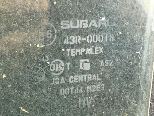 Стекло двери заднее правое SUBARU OUTBACK B14 2010-2014 62011-AJ140, 62011-AJ140, A