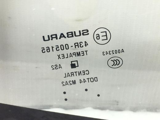 Скло в кузов заднє праве SUBARU FORESTER S14 2018-2021 65209SJ000, 65209SJ000, A