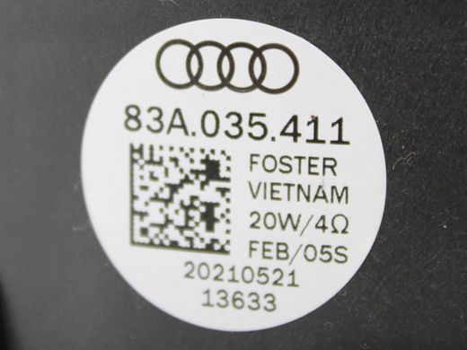 Динамік задній лівий правий AUDI Q3 F3 2018-2025 83A035411, 83A035411, A
