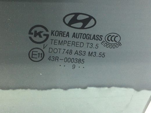 Скло дверей заднє ліве HYUNDAI SANTA FE CM 2006-2009 83417-2B000, 83417-2B000, A